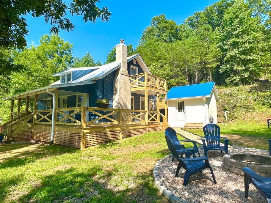 Riverside Relaxer W/Hot Tub+Fire Pit +Wifi & View Franklin Buitenkant foto